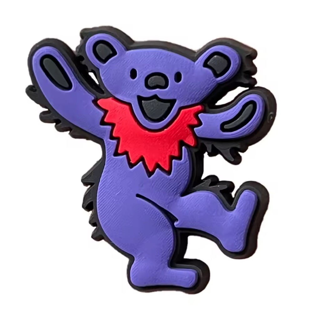 Colorful Grateful Dead Set of 10 Random Croc  Charms FREE Bear Patch w/purchase - Picture 14 of 15